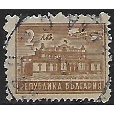 Mi 636 (ʘ): 2 L. yellow-brown Definitive Stamp: Parliament Building, Sofia