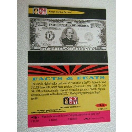 Pro Set 1992 Guinness Book of Records Trade Cards Card Variants (eb2)