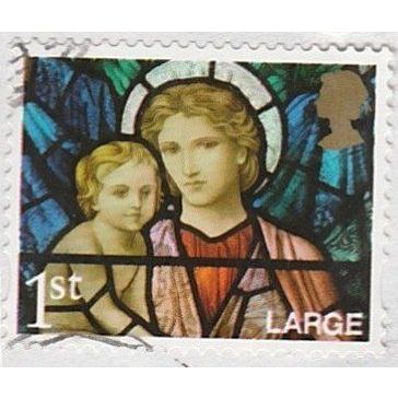 2009 Christmas. 1st Large.Madonna & Chiild, Ormesby St. Micheal. F/Used On Piece