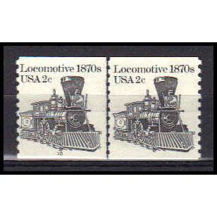 1897A 2c Locomotive Very Fine MNH Dry Gum CNP Left 10 PA0302