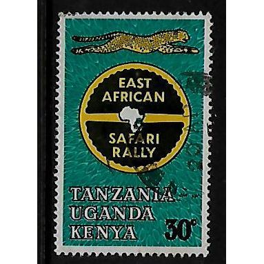 KENYA UGANDA & TANGANYIKA 1965 EAST AFRICAN RALLY 30c RALLY BADGE SG211 F / USED