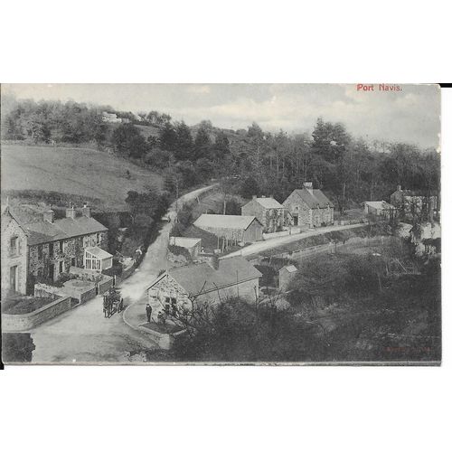 NICE PRINTED POSTCARD OF THE VILLAGE PORT NAVIS CORNWALL (1391)