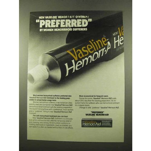 1975 Vaseline Hemorr-Aid Ad - Preferred