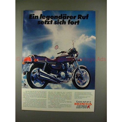 1979 Honda CB750K Motorcycle Ad, in German - NICE!!