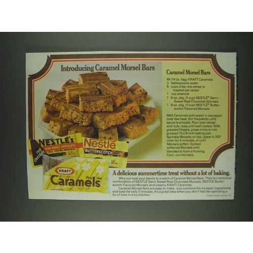 1978 Kraft Caramels, Nestle Chocolate Morsels Ad