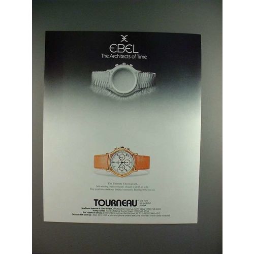 1986 Ebel The Ultimate Chronograph Watch Ad!