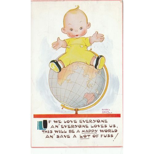 Mabel Lucie Atwell If We Love Everyone ..... Postcard (CH483)