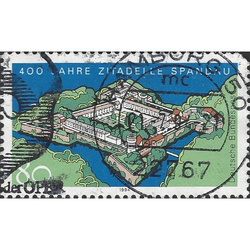 GERMANY, Spandau castle 400 years, blue 1994, 80pf