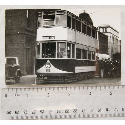 Photo Sunderland Tram no. 92 in 1953