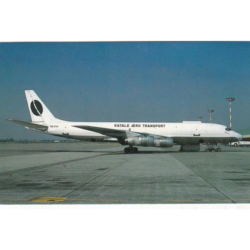 Katale Aero Transport Douglas DC 8F 55 Civil Aviation Postcard (A25206)