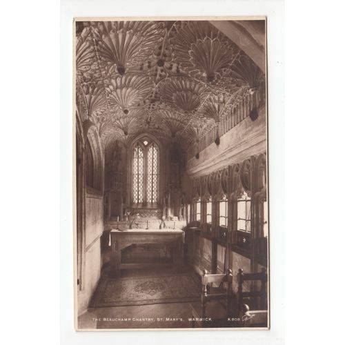 The Beauchamp Chantry St Mary's Church Warwick Postcard