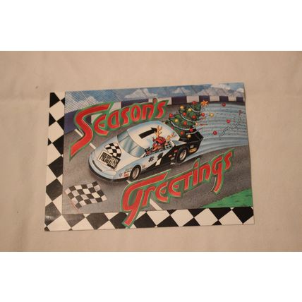 1995 Press Pass SEASON'S GREETING Postcard NASCAR