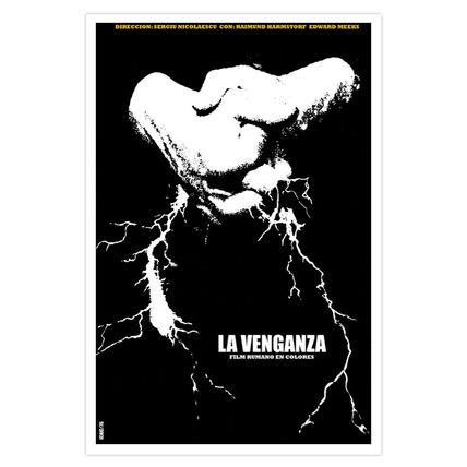 Movie Poster for film"The REVENGE"Venganza.Electric"Thunderbolt of rage.Cerebral