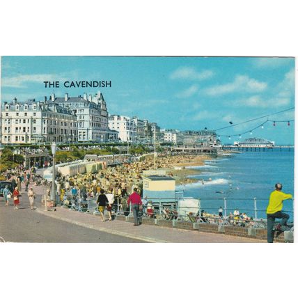Standard size printed postcard Cavendish Hotel Grand Parade Eastbourne Sussex
