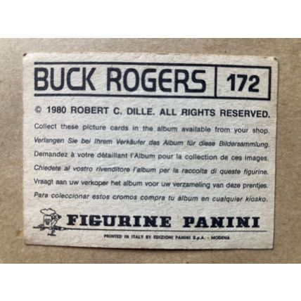 Buck Rogers Sticker # 172 (A) unused 1980 Panini