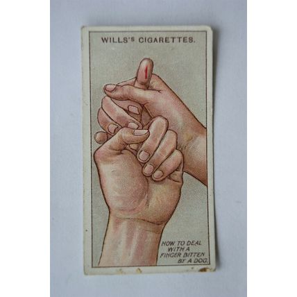 1913 Wills First Aid No. 44 Bite of Animal (with clause)