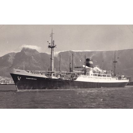 Randfontein Ship Plain Back Postcard Photo