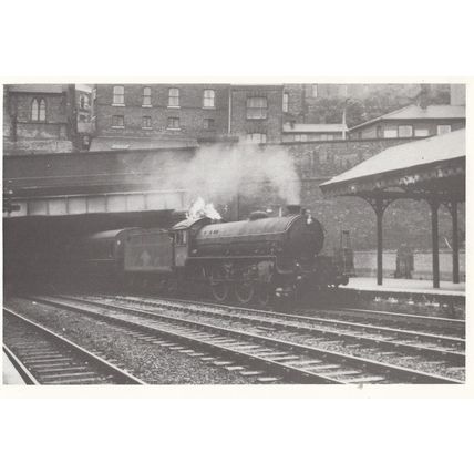 Manchester Central Station 1965 Train to Sheffield Midland Tiviot Dale 61394 Pos
