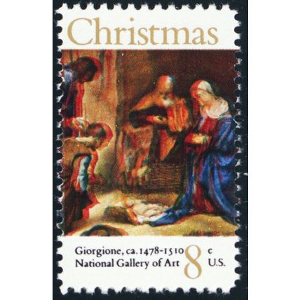 1444, Mint NH 8¢ Christmas Color Shift ERROR Makes Blurry Design - Stuart Katz
