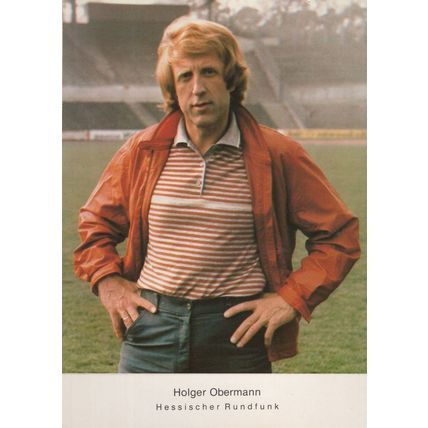 Holger Obermann Hessischer Rundfunk TV Presenter German Photo Postcard