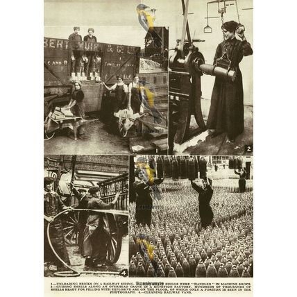 Women At Work During The Great War (2), And On Reverse, Book Illustration, 1936
