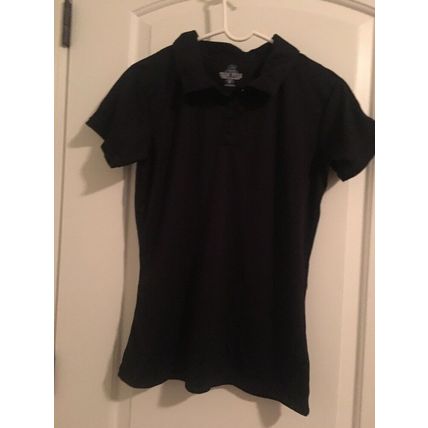 Russell Athletic Men's Black Polo Shirt Button & Pullover Size Medium