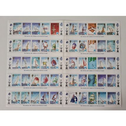 1987 America's Cup Yachting Championship - Solomon Islands 1986 - NM NH -SG 570a