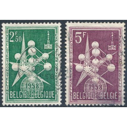 Brussels International Exhibition - Belgium 1958 - F H - MiNr 1091/2