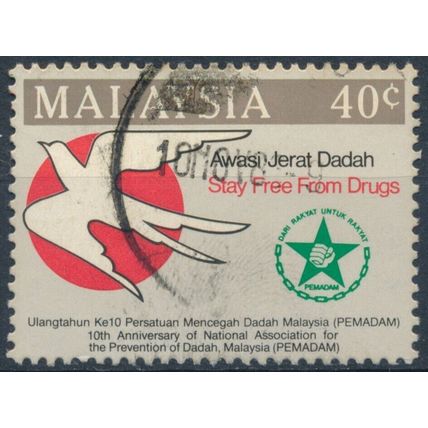 Prevention of Drug Addiction Association: 40c - Malaysia 1986 - F H - SG 353