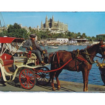 Palma de Mallorca Bahia y Catedral Spain Picture card 10.5 x 7.5cm VGC