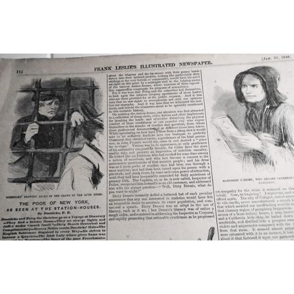 The Poor Of New York As Seen At The Station-houses - Frank Leslie's Jan 23, 1858