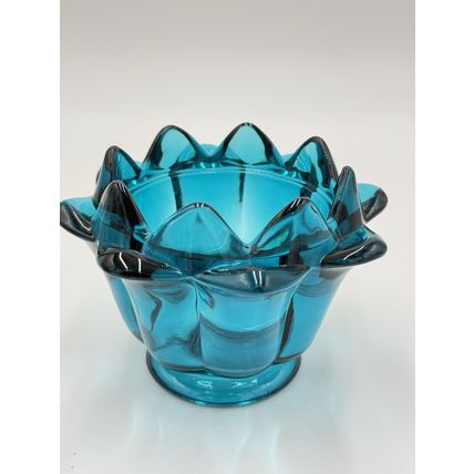 Vintage Viking Art Glass Epic 1507 Frog Artichoke Flowerlite MCM 1968