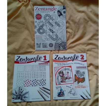 3 Zentangle Magazines Art Therapy Anya Lothrap & 1 & 2 Suzanne McNeill