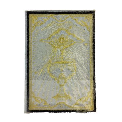 Cup Tarot Eye Iron/Sew On Patch Embroidered Mythical Pagan 9.0 cm x 6.2 cm P191
