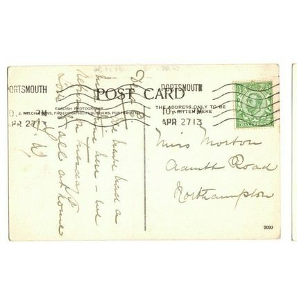 POSTCARD Southsea - South Parade Pier Machine Postmark PORTSMOUTH 1913