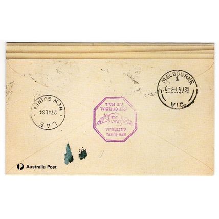 AUSTRALIA 1984 Presentation Stamp Pack - 50th Anniversary AIR MAIL - NZ & PNG
