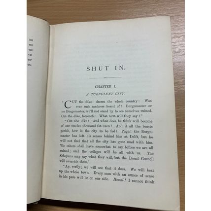 RARE* 1894 1ST EDITION EVELYN EVERETT-GREEN "SHUT IN" HISTORY FICTION BOOK (P6)