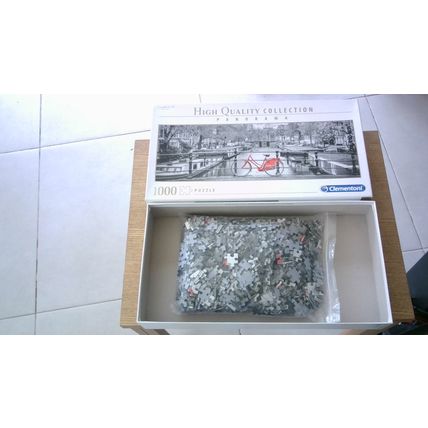 AMSTERDAM BICYCLE Panorama Jigsaw Puzzle (1000 Piece) Clementoni