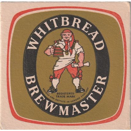 BEER MAT - WHITBREAD BREWERY - BREWMASTER - (Cat 147) - (1968)