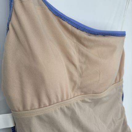 Aqua Couture One Shoulder Swimsuit M Blue Colorblock One-Piece NWT $60 MSRP