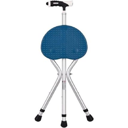Folding Cane Seat Combo 400 Lbs Capacity Portable Cane Stool Handy Folding Crutc
