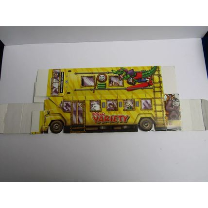 Kellogg`s 2004 Variety Pack Cereal Box Safari Bus Chocolate Fountain Tour