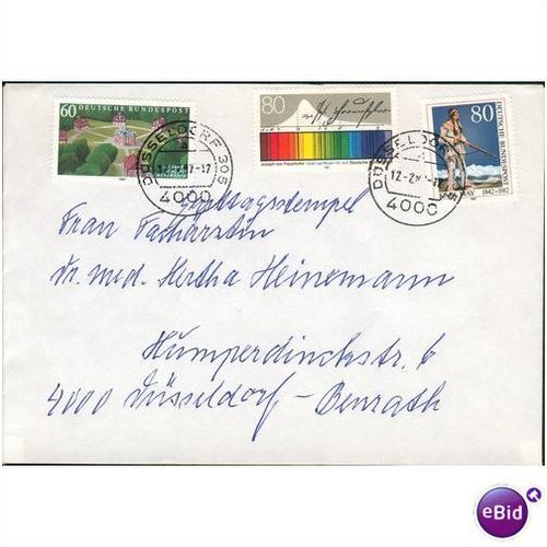 Germany cover 1987 - Various commem stamps of 1987 - 3