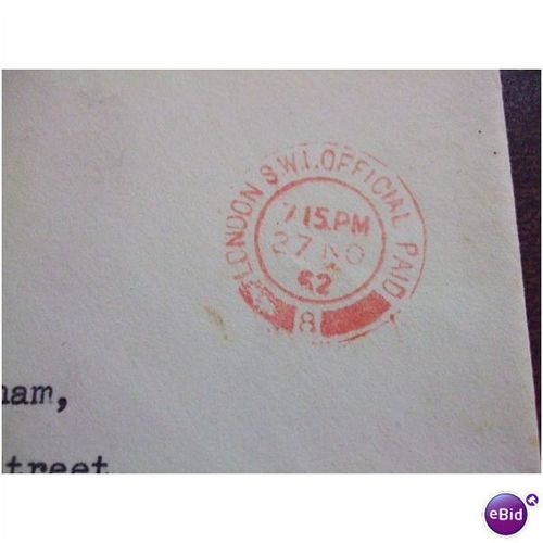 1952 GB Official cover to Earl of Cottenham EIIR cachet