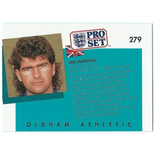 1990/1991 Pro Set Footbal - #279 - Ian Marshall