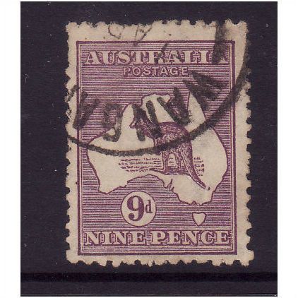 AUSTRALIA 1916 SG 39 9d VIOLET FINE USED#4