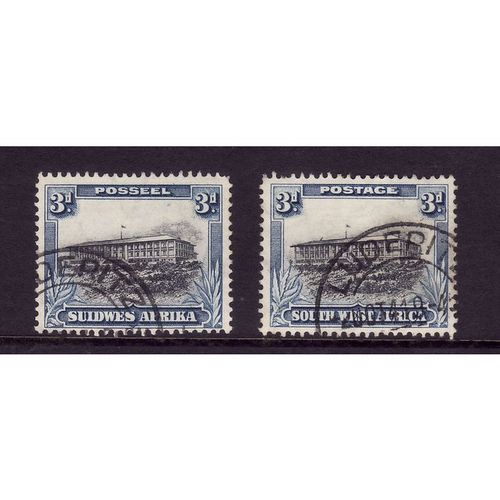 SOUTH WEST AFRICA 1931 SG77 3d WINDHOEK PAIR FINE USED