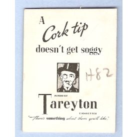 Tobacco Card ~ Company: American Tobacco Company Brand: Herbert Tareyton C~82