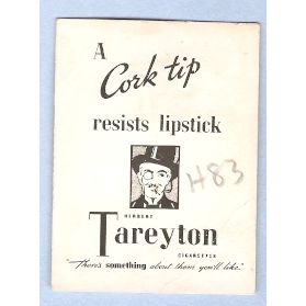 Tobacco Card ~ Company: American Tobacco Company Brand: Herbert Tareyton C~83