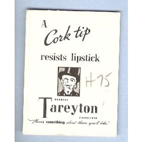 Tobacco Card ~ Company: American Tobacco Company Brand: Herbert Tareyton C~75